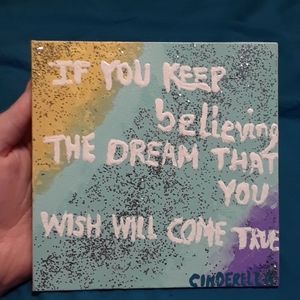 6x6 wall Cinderella Decor *Homemade